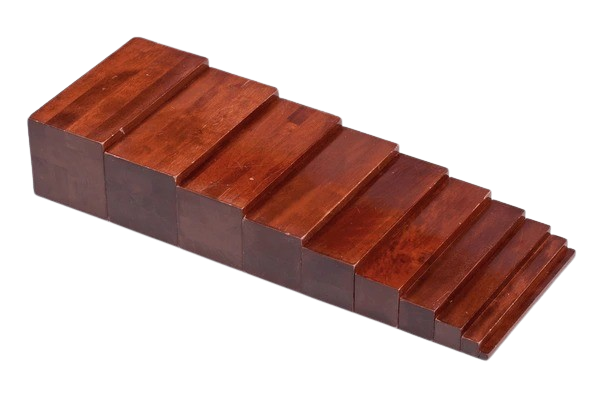 BROWN STAIRS-TEAK WOOK-PAINTED