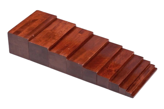 BROWN STAIRS-TEAK WOOK-PAINTED